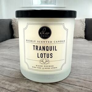 DW HOME Candle TRANQUIL LOTUS ~33 hours Grapefruit Jasmine Sandalwood Amber